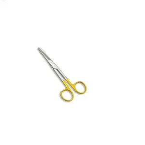 Mayo Scissors 14 cm Curved Tungsten Carbide Mayo operating scissor,Tungsten Carbide cutting edges and gold plated rings Surgical