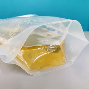 Reusable Food Spout Pouch For Liquid Grain Rice Standing Plastic Liquid Packaging Bag