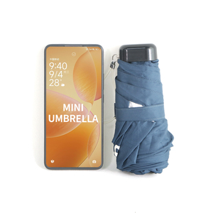 Mini <span class=keywords><strong>parapluie</strong></span> de poche portable à cinq plis pour hommes Art de poche de <span class=keywords><strong>parapluie</strong></span> portable adapté aux voyages d'été - Product Image 2