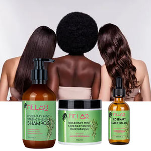 إكليل الجبل الأساسي لتساقط الشعر زيت لنمو الشعر لتقوية القشرة وحكة الشعر علاج عميق طقم الشامبو والبلسم للشعر - Product Image 2