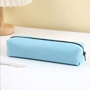 Simple Solid Color Large Capacity Custom Pencil Case - Product Image 4