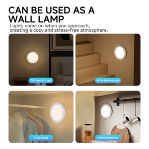Lampes de plafond sans fil magnétiques à piles, éclairage de placard, lampes LED pour douche, escalier, garde-manger, couloir, véranda - Product Image 4