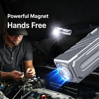 Lampe torche/lampe frontale/clip pour casquette/lampe de vélo 4-en-1 rotative à 90°, rechargeable par USB, étanche, haute luminosité, multifonctionnelle