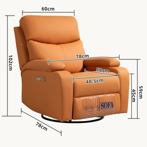 Poltrona Reclinabile Elettrica di Lusso per Soggiorno, Divano Sezionale Regolabile per Home Cinema e Relax - Product Image 6
