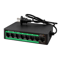 Kedatangan Baru Switch Jaringan 100Mbps 5/8 Port 10/100Mbps RJ45 AI Ethernet Switch Mendukung Fungsi VLAN Ekstensi 250M