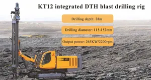 Di alta qualità KT12 265KW automatico integrato DTH Blast foro trapano macchina con compressore d'aria