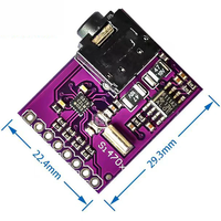 Si4703 FM RDS RBDS Tuner Breakout Board Module de traitement de données de diffusion Radio numérique pour Arduino AVR ARM PIC avec broches
