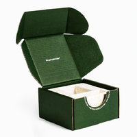 Boîte-cadeau rigide vert foncé personnalisée avec insert en mousse et impression de qualité supérieure pour l'emballage de produits électroniques et la protection des produits