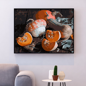 16 * 20 pouces <span class=keywords><strong>nature</strong></span> morte peinture sur toile bricolage kits de peinture à l’huile peintures murales par numéros personnalisés - Product Image 2