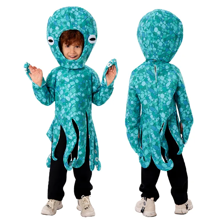 Groothandel Halloween Oceaan Grappig Kostuum Dier Cos Octopus Kostuums Campus Festival Optreden Kostuum Voor Kinderen