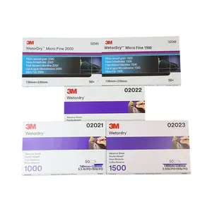 ورق صنفرة مائي عالي الكفاءة مزدوج الجوانب 3M 401Q 02022 مقاس 9*11 بوصة بدرجة خشونة 1000-2500P خاص بتفاصيل السيارات - Product Image 1