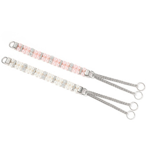 Nuevo lujo sin tirar 2 uds Martingale mascota boda <span class=keywords><strong>Collar</strong></span> Correa cuero mascota perla mascota <span class=keywords><strong>Collar</strong></span> joyería accesorios <span class=keywords><strong>collar</strong></span> de perlas - Product Image 6