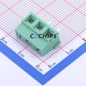 YC0321500000G Screw Terminal Block Through hole Component (THT),P=5.08mm Connector 1x3P 5.08mm Green Through Hole - Product Image 1