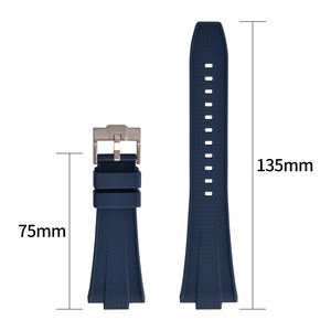 JUELONG Bracelet de montre <span class=keywords><strong>PRX</strong></span> en caoutchouc de silicone liquide à double dégagement rapide texturé de 12mm pour <span class=keywords><strong>PRX</strong></span> <span class=keywords><strong>80</strong></span> 40mm - Product Image 5