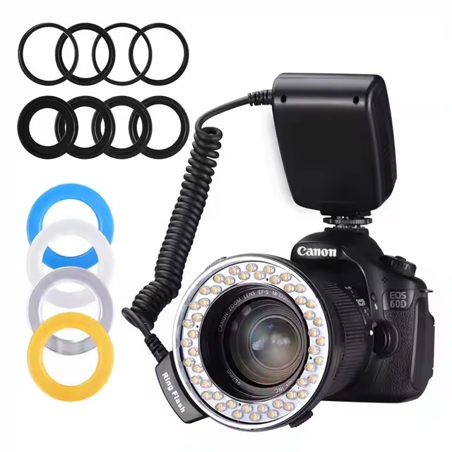 Hot RF-550D 3000-15000K Camera Speed Selfie Led Ring Flash Light Lighting Flash Module  for Cameras