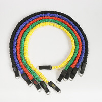 Juego de bandas de resistencia de tubo de ejercicio físico Logotipo personalizado TPE Ecológico Durable para entrenamiento de fuerza Práctica de dominadas