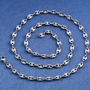 سلاسل قهوة يدوية الصنع من الفولاذ المقاوم للصدأ، إكسسوارات مجوهرات للرجال والنساء، قلادة تشوكر للرقبة، هدية يمكنك صنعها بنفسك - Product Image 5