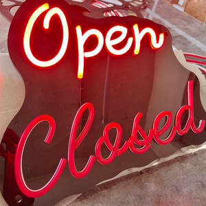 Insegna al Neon LED Aperto Chiuso, Luce Animata Lampeggiante per Negozi, Ristoranti e Bar - Product Image 1
