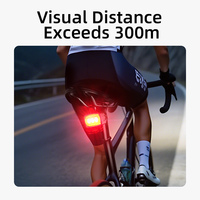 Lumière arrière de vélo portable, rechargeable par USB, 4 modes, étanche IPX4, durable, en ABS, LED, pour la conduite nocturne, SUPERFIRE BTL17