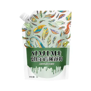 Cool fluid painting acrylic paint extra large pack 1L net content artistic creative hand-painted