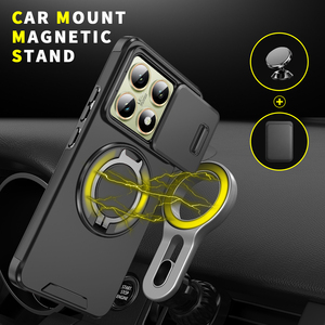 เกราะสำหรับ redmi Note 13 Pro PLUS 5G 360แม่เหล็กขาตั้งหมุนได้ TPU กันกระแทก + เคสโทรศัพท์ PC สำหรับ Xiaomi 17 PROMAX 15T PRO - Product Image 6
