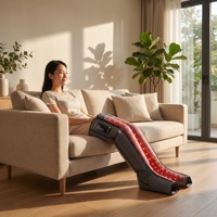 Bottes de récupération électriques à lumière rouge LED, sans fil, personnalisables, 3 modes, USB, pour la circulation sanguine des pieds, masseur chauffant pour jambes et mollets, à air comprimé