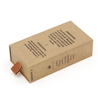 Papier kraft rigide écologique biodégradable personnalisé boîte d'emballage de tiroir de sérum de visage anti-âge papier éponge de stratification mate