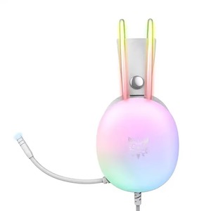 Auriculares para Juegos ONIKUMA X25 con Luces RGB Dinámicas de Metal, Micrófono, Cable para Computadora, Ligeros, Sonido Envolvente Estéreo - Product Image 5