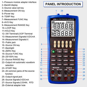 빅터 24 휴대용 다기능 프로세스 교정기 0.02% 측정 소스 온도 모니터링 기능 교정기 - Product Image 6
