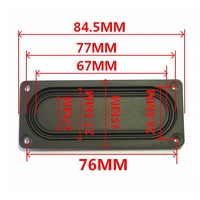 Membrane de basses en caoutchouc pour radiateur passif de forme rectangulaire et de forme elliptique