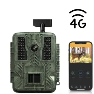 Cámara de caza 4G IP67 Impermeable 0,2 s Gatillo Vida silvestre Visión nocturna Rastro digital 4G Cámara de caza