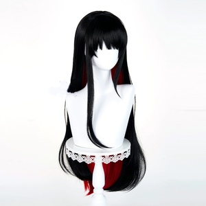 Peluca de Cosplay Sintética de 80cm, Negra y Roja, Estilo Mágico, Anime, Nikaido <span class=keywords><strong>Hiro</strong></span>, para Halloween y Fiestas - Product Image 4