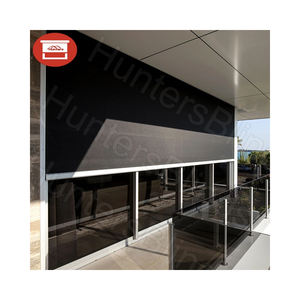 Persianas Enrollables Exteriores de PVC Transparente Impermeables con Cremallera Enrollable, Retráctiles Eléctricas <span class=keywords><strong>para</strong></span> Patio, con Instalación Integrada - Product Image 3