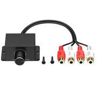 Amplificador de coche Regulador de volumen Nuevo controlador de audio para coche Amplificador Subwoofer de graves Altavoz universal Nivel de potencia Rca
