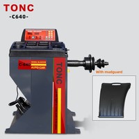 Équilibreuse de pneus professionnelle haut de gamme TONC pour moto/véhicule électrique 250W 200 tr/min avec affichage numérique, multi-tension, double usage