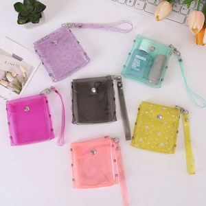YY PVC Shiny Sweet Candy Photocard Holder Vertical Clear Lipstick Pouch Organizer Waterproof Coin Purses for <b>Gifts</b> - Product Image 3