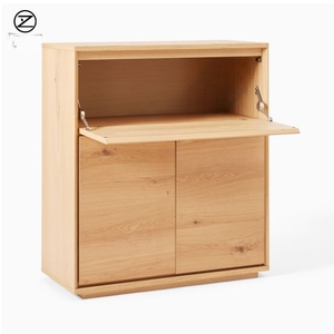Scrivania da <span class=keywords><strong>Segretaria</strong></span> MCM in Legno Massello con Mobile Anteriore a Scomparsa, Postazione di Lavoro Nascosta per Ufficio Domestico, Ideale per Progetti Boutique - Product Image 4