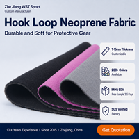 Matériau en néoprène souple et flexible à fermeture auto-agrippante pour genouillères, soutien lombaire, équipement de protection, personnalisable OEM