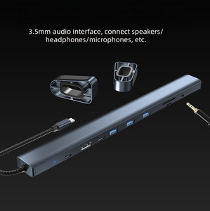 Hub USB C 10 en 1: 4K, 100W PD, 3 USB 3.0, Lector SD/TF, Ethernet - Estación <span class=keywords><strong>de</strong></span> Conexión Universal para MacBook/Dell/<span class=keywords><strong>HP</strong></span>/Lenovo - Product Image 5