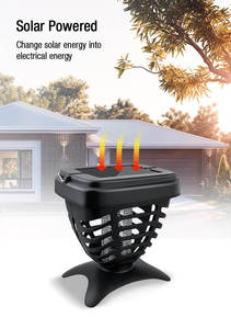 Vườn năng lượng mặt trời muỗi Killer đèn điện tử côn trùng Killer Fly Killer Bug Zapper với đèn LED - Product Image 3