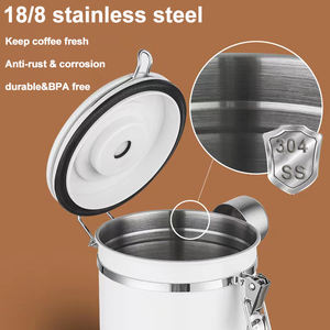 <span class=keywords><strong>Airscape</strong></span> – grains de café en acier inoxydable, sucre, thé, noir, rouge, vert, or, blanc - Product Image 4