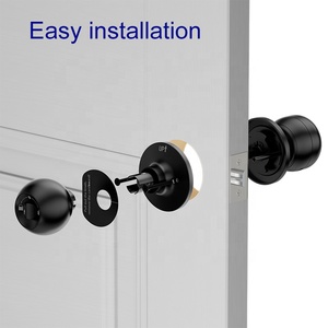 Keyplus Stainless Steel Password <b>Smart</b> Round Ball Knob <b>Lock</b> Without Handle for Room Office Security Door D-L10P Security Doorloc - Product Image 4
