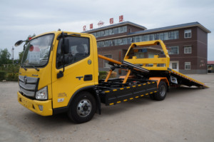 Camions de dépannage à plateau Foton – Vente directe usine Chine – Camion de récupération et de <span class=keywords><strong>remorquage</strong></span> avec élévateur de roues hydraulique - Product Image 6