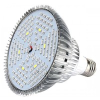 SANYIBA 80W Ampoule LED à spectre complet pour plantes 120LED E26/E27 IP65 pour application Bloom