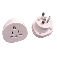 Adaptateur de voyage YD-1675 10A 250V en laiton avec prise australienne certifiée SAA, boîtier PC+ABS SABIC pour prises UK/US
