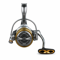 Moulinet spinning DMK Nutop pour eau salée, rotor en alliage d'aluminium, bouton rond CNC pour la pêche en bord de mer, en bateau et au surf