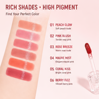 Gloss à lèvres Nude Mist, taille standard, flacon rose, hydratant, fini mat velours, gloss à lèvres Maillard qui illumine le teint