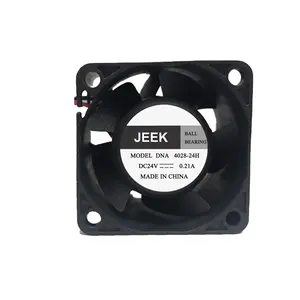 JEEK yüksek hızlı fan 40mm büyük hava akımı DC 40x40x28 24V fan 40mm CPU 4028 kare egzoz soğutma fanı