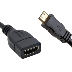 Adaptateur de câble Mini <span class=keywords><strong>HDMI</strong></span> mâle vers <span class=keywords><strong>HDMI</strong></span> femelle standard <span class=keywords><strong>Convertisseur</strong></span> Ultra 4K HD 3D Gaine en PVC Prend en charge l'application moniteur - Product Image 2