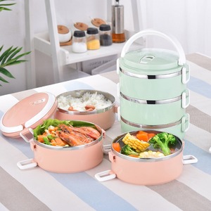 Lonchera Multicapa de Acero Inoxidable Aislada al Vacío, Marca Moran, Portátil, para Estudiantes y Trabajadores de Oficina, para Uso en Cafeterías - Product Image 2